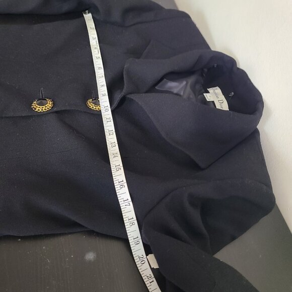 NWT CHRISTIAN DIOR Vintage Skirt & Blazer Suit Set Wool Gold Buttons Size 8 - Picture 11 of 16